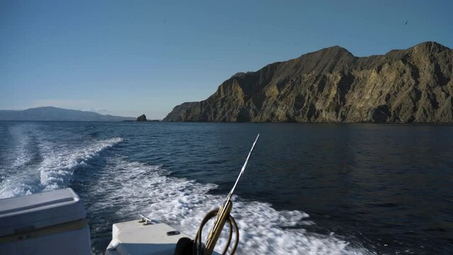 Anacapa Island view from boat