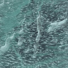 Frozen ground texture. Ice and snow. Cold surface during winter. © Jakub