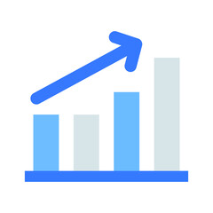 Statistics Vector icon which is suitable for commercial work and easily modify or edit it

