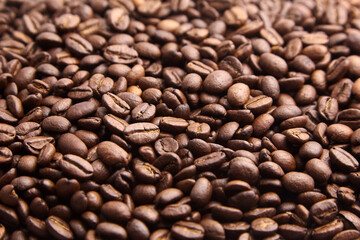 roasted coffee beans background