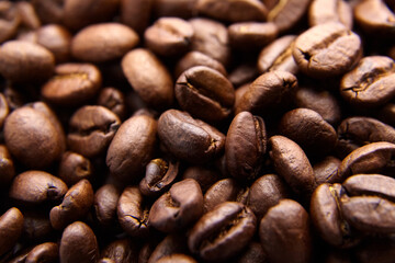 roasted coffee beans background