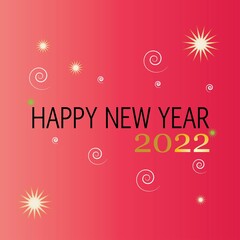 2022 Happy new year design template