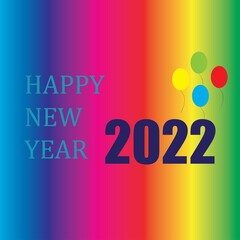 2022 Happy new year design template