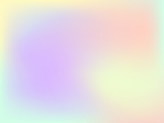 Abstract blurred gradient background. Creative modern vector illustration. Holographic spectrum for the cover. Blue, pink, yellow tones