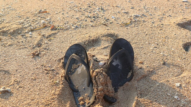 beach with sandal :)