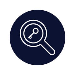 keyword engine Vector icon which is suitable for commercial work and easily modify or edit it

