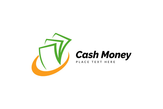 Cash money logo design template. Digital payment logo design.