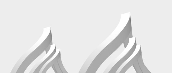 Obraz premium Abstract Background and Thai art luxury Modern banner for Business concept on gray.banner,copy space,digital,poster,Card - 3d Rendering