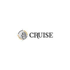 Modern CRUSE Flag Boat Sail Sailor logo design