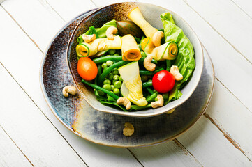 Healthy fresh vegetable salad