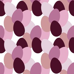 Easter seamless pattern with eggs for wallpaper and fabrics and textiles and packaging and gifts 