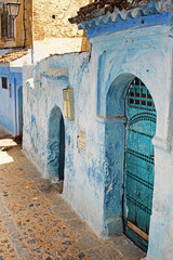 blue houses in chefchawen Morocco