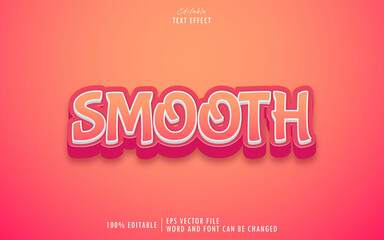 Smooth editable text effect editable premium free download