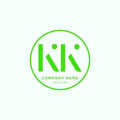 Creative modern KK Letter Business Logo Design Alphabet Icon Vector Symbol. Creative elegant letter KK logo template.