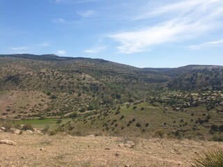 Beautiful landscapes in the spring, the city of Tiaret, Algeria