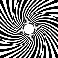 Abstract rotation circular whirl movement illusion.