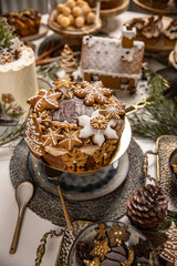 Fototapeta premium Christmas gingerbread cake