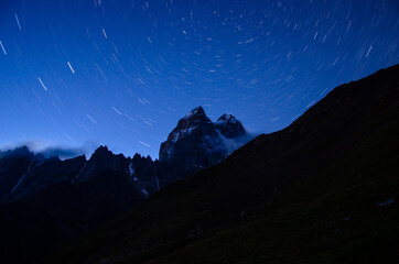 Night in the mountains