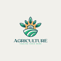 Agriculture Farm Barn Logo Template
