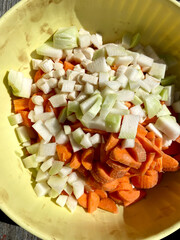 Fresh vegetable, healthy diet, weight loss vegan concept