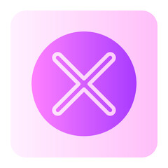 cancel gradient icon
