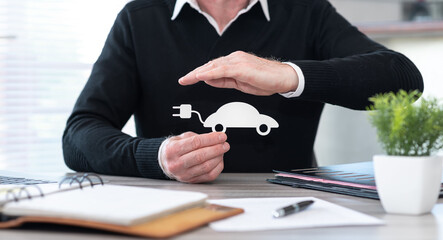 Concept of elctric auto insurance