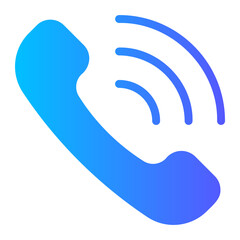 telephone call gradient icon