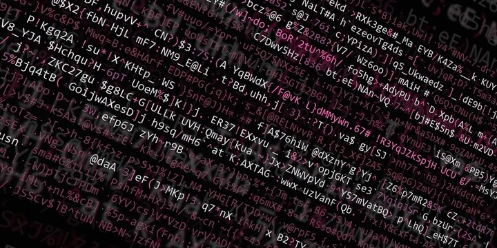 Program code background. Modern technology backdrop for advertisements.