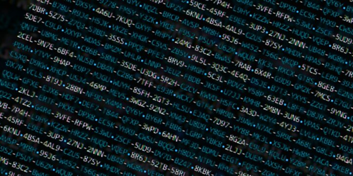 Program code background. Modern technology backdrop for advertisements.
