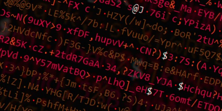 Program code background. Modern technology backdrop for advertisements.