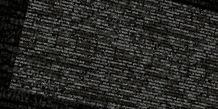 Program code background. Modern technology backdrop for advertisements.