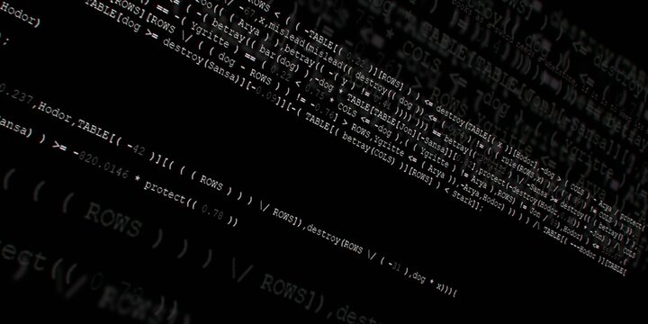 Program code background. Modern technology backdrop for advertisements.