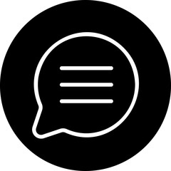 communication glyph icon