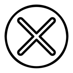 cancel line icon