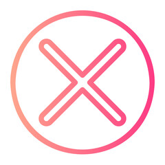 cancel gradient icon