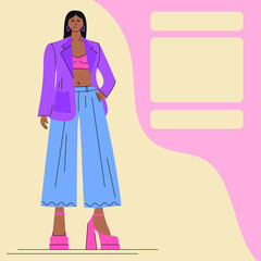 person in a suit  flat style