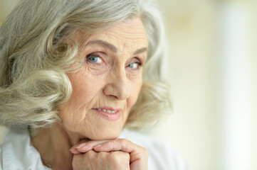 Portrait of smiling senior woman