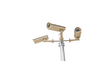CCTV Camera on white background