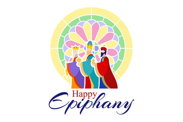 illustration of Epiphany (Epiphany is a Christian festival) vector. Suitable for greeting card, poster and banner. 