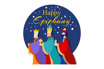 illustration of Epiphany (Epiphany is a Christian festival) vector. Suitable for greeting card, poster and banner. 