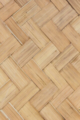 close up woven bamboo pattern
