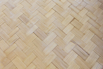 close up woven bamboo pattern