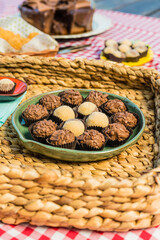 Delicious Sweet Bakery Patisserie Food Menu Gourmet Meal Dessert Chocolate Strawberry Lemon Flour Cake Pie Piece Chicken Fry Cheese Pizza