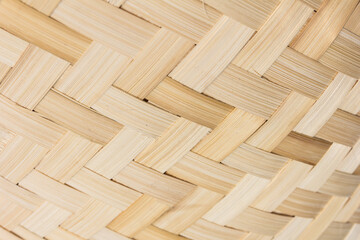 close up woven bamboo pattern