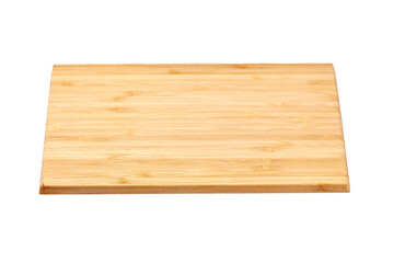 Wooden cutting board isolated on white
