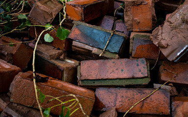 pile of old bricks