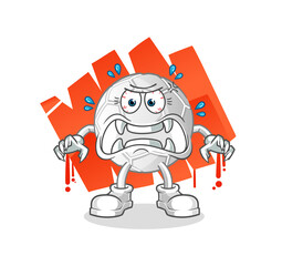 hand ball monster vector. cartoon character