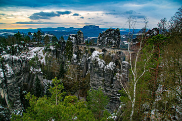 Saxon Switzerland. Bridge Bastei.