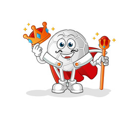 hand ball king vector. cartoon character