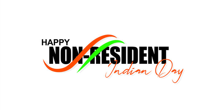 Conceptual Template Design for Happy Non-Resident Indian Day. Editable Illustration.